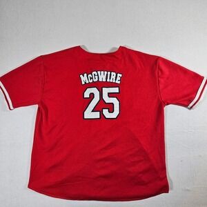 Sport Attack Baseball Jersey Mens XL Red St. Louis Cardinals Mark McGwire 25